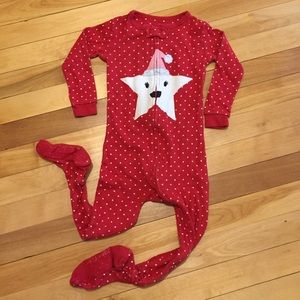 Gap red footed pajamas 2T